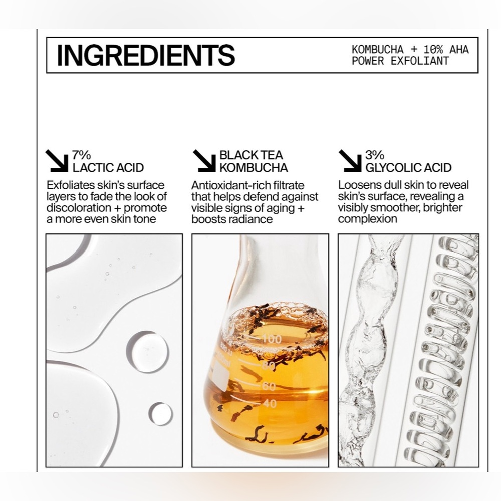Youth to the People KOMBUCHA + 10% AHA POWER EXFOLIANT- NIB, full size 4oz - Picture 3 of 6